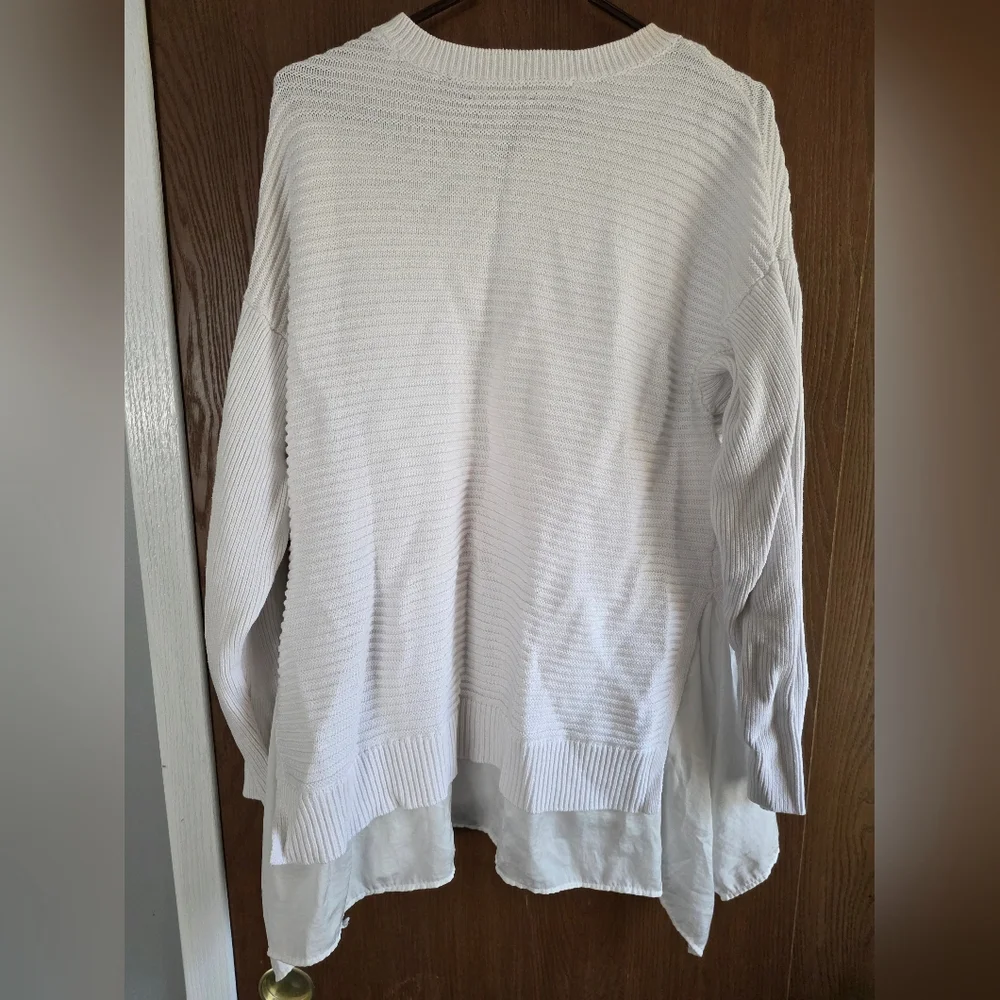 Simply Vera Vera Wang Ivory Knit Sweater - Picture 3 of 3